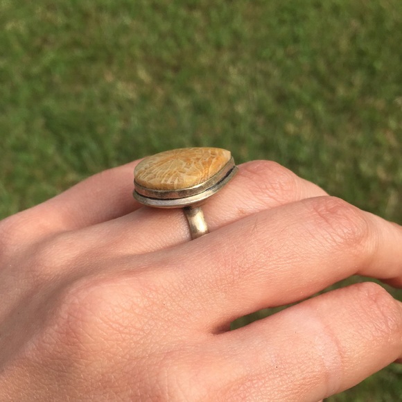 Coral Fossil Ring - Picture 6 of 6